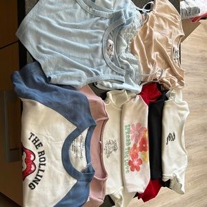 Princess Polly crop tees and tanks-like new!!!